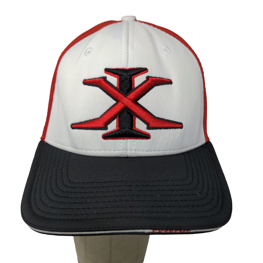 XG Extreme Mens Fitted Hat White Black Size M Embroidered Logo